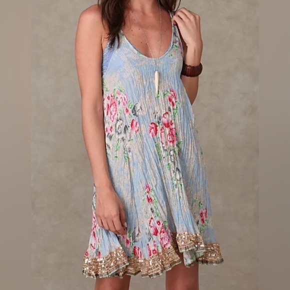 Free People One ‘Ends in Sequins’ slip dress - Picture 2 of 4